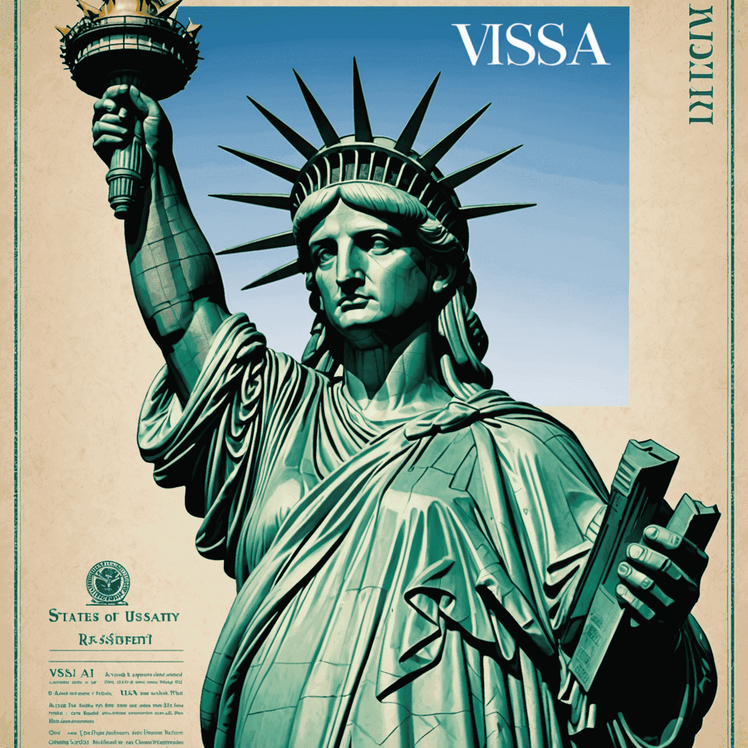 Statue of Liberty representing visa assistance for USA