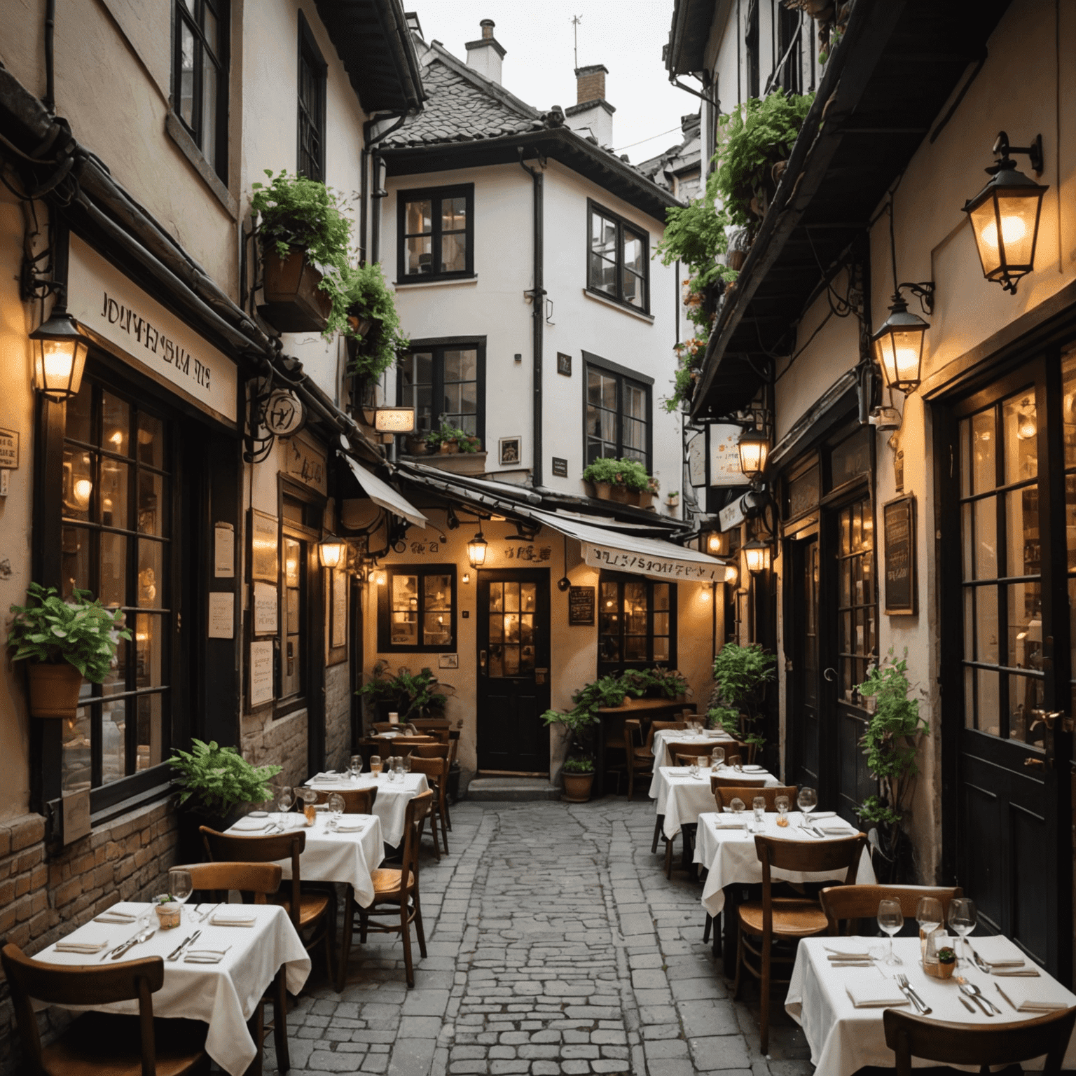 A quaint, family-run restaurant in a narrow alley, with traditional decor and authentic local dishes